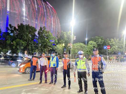 Satpel Dishub Tanjung Priok Amankan Laga Persija vs PSM di JIS, Prioritaskan Kelancaran Lalu Lintas dan Kenyamanan Warga
