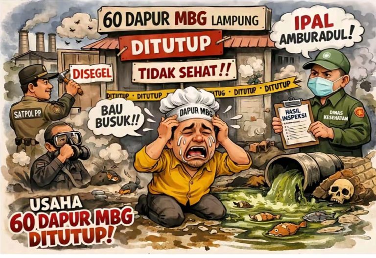 Terjadi Ketidak Sesuain Harga Menu,dan Berbagai Permasalahan,60 Dapur SPPG di Lampung di Tutup