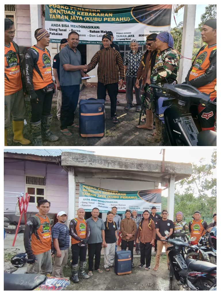 Keluarga Besar Pujakesuma Lambar Peduli Kebakaran Pasar Liwa