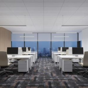 Distributor karpet kantor iNTERA Jakarta dengan pilihan carpet tile komersial