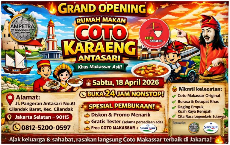 Grand Opening Coto Karaeng Antasari Dihadiri Keluarga Besar AMPETRA Indonesia
