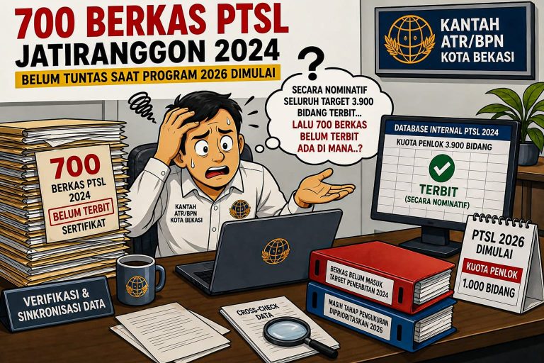 PTSL 2026 Meluncur, Hampir 700 PTSL Jatiranggon 2024 Belum Terselesaikan