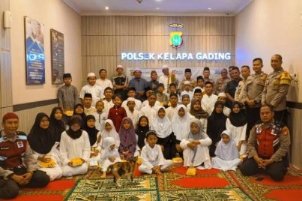 Polsek Kelapa Gading Gelar Pengajian dan Santunan Anak Yatim sebagai Wujud Kepedulian Sosial