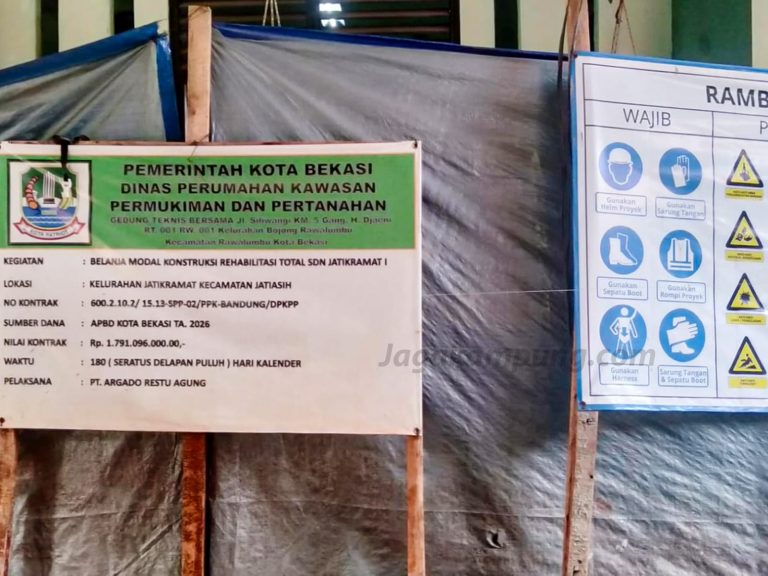 Proyek Rehabilitasi SDN Jatikramat I Tanpa Safety Net, Keselamatan Siswa Dipertaruhkan