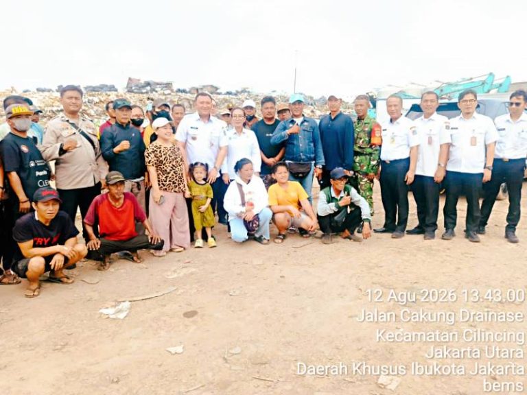 Polsek Cilincing Pastikan Peninjauan TPS Nagrak Berjalan Aman, Pemprov DKI Siapkan Penataan