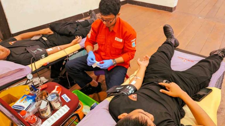 Brimob Polda Metro Jaya Gelar Donor Darah Sambut HUT ke-81 Kemerdekaan RI