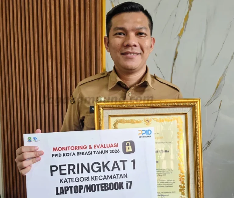 Kecamatan Bekasi Utara Raih Peringkat I Keterbukaan Informasi Publik 2026