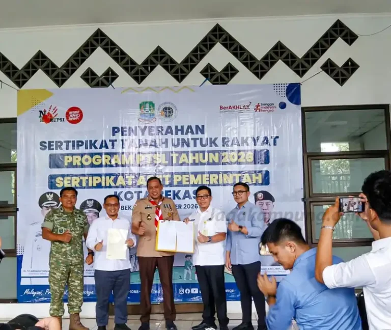 600 Sertifikat PTSL 2026 Diserahkan, Kantah ATR/BPN Kota Bekasi Kejar Tunggakan